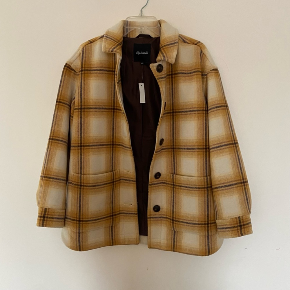 Madewell Plaid Shacket NWT